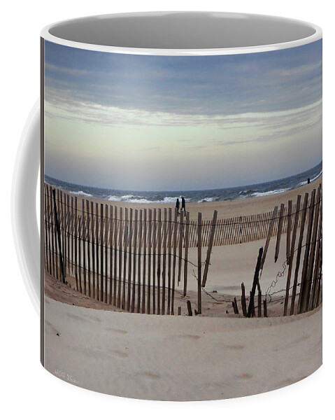 Winter Coffee Mug featuring the photograph Winter at the beach by Mikki Cucuzzo