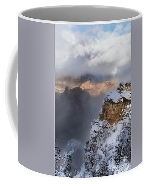 Sandra Bronstein Coffee Mug featuring the photograph Winter At The Grand Canyon by Sandra Bronstein