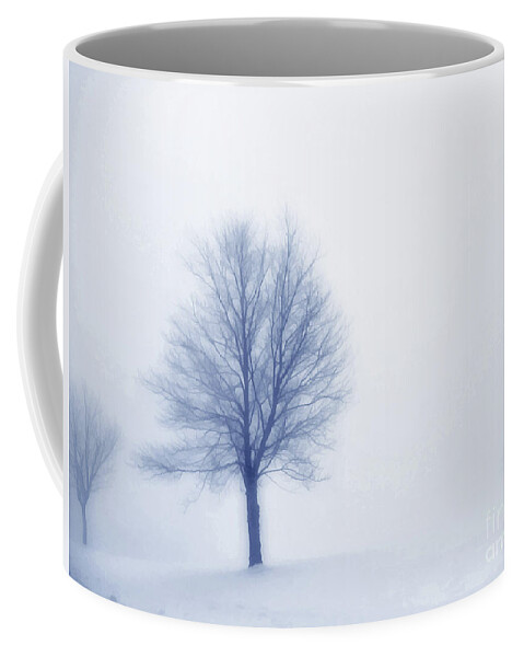 Winter Coffee Mug featuring the digital art Winter Blues by Randy Steele