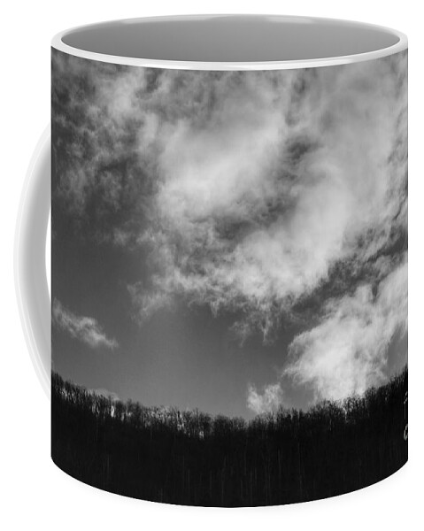Winter Coffee Mug featuring the photograph Winter Clouds Over the Delaware River by Christopher Lotito