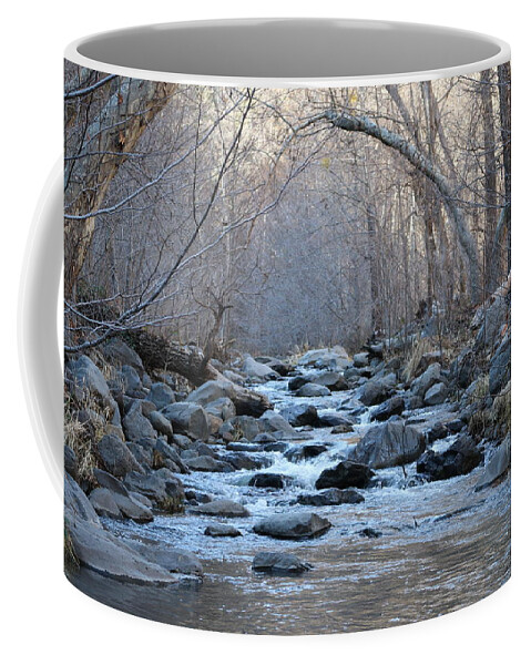 Winter Creek Coffee Mug featuring the photograph Winter Creek by Christy Pooschke
