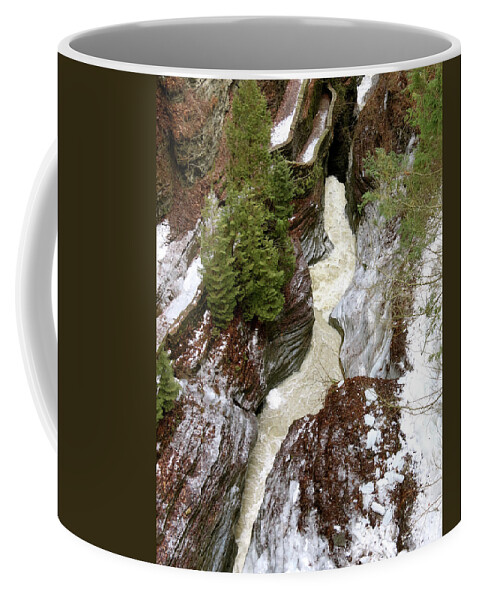 Winter Coffee Mug featuring the photograph Winter Gorge by Azthet Photography