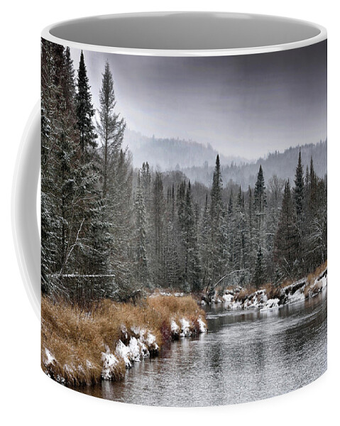 winter Landscape Coffee Mug featuring the photograph Winter in the Adirondack Mountains - New York by Brendan Reals