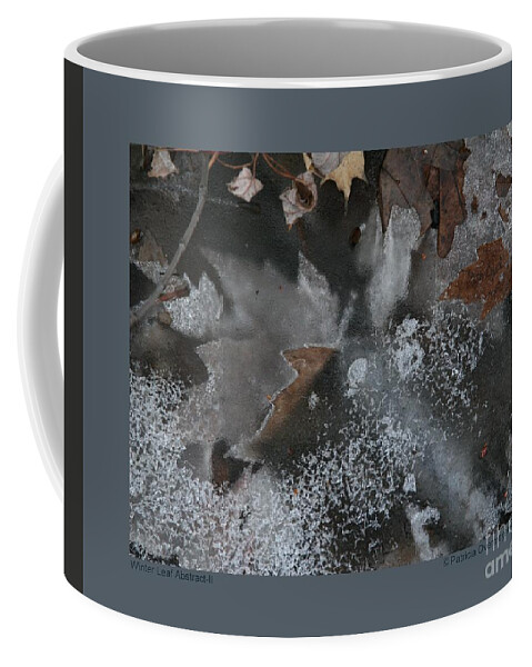 Abstract Coffee Mug featuring the photograph Winter Leaf Abstract-II by Patricia Overmoyer