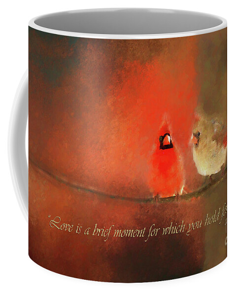 Love Birds Coffee Mug featuring the photograph Winter Love2 by Darren Fisher