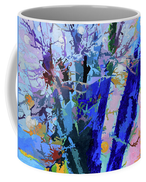 Winter Coffee Mug featuring the painting Winter Orbit by John Lautermilch