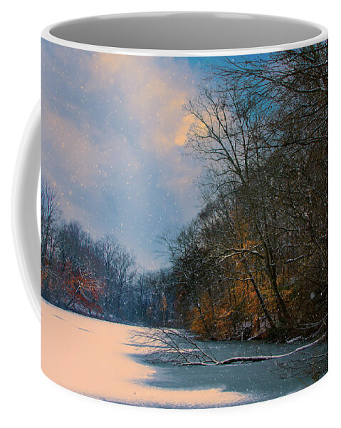 Winter Coffee Mug featuring the photograph Winter Pond by John Rivera