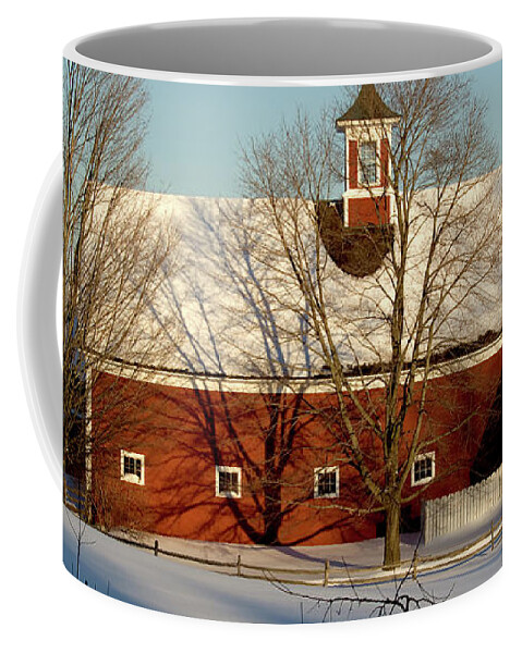 Hollis New Hampshire Coffee Mug featuring the photograph Winter Red by Paul Gaj