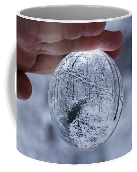 Photo Designs By Suzanne Stout Coffee Mug featuring the photograph Winter Snow Globe by Suzanne Stout