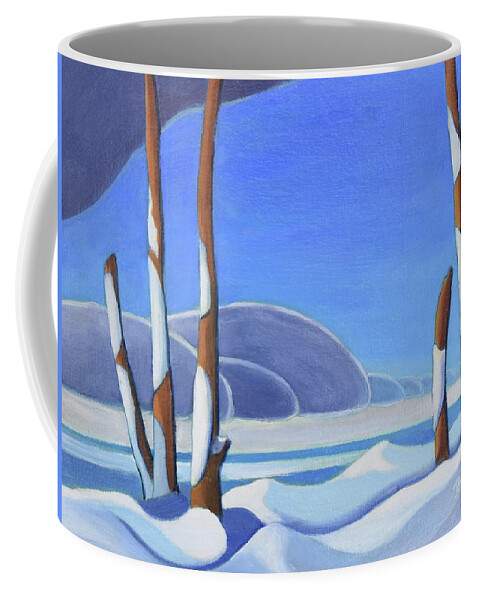 Group Of Seven Coffee Mug featuring the painting Winter Solace II by Barbel Smith