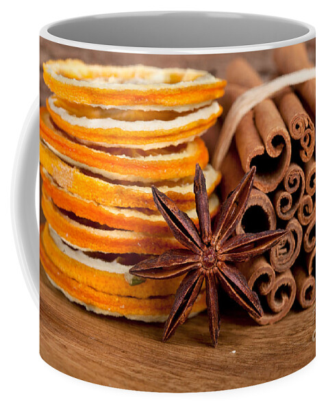 Cinnamon Coffee Mug featuring the photograph Winter Spices by Nailia Schwarz