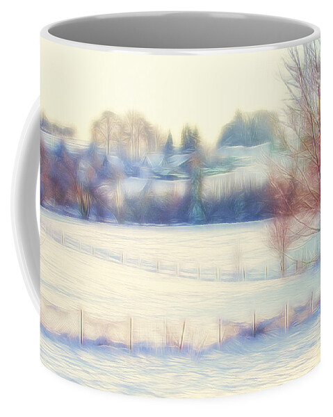 Photo Coffee Mug featuring the photograph Winter Village by Jutta Maria Pusl