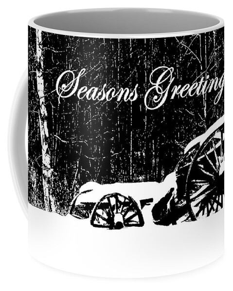 Christmas Coffee Mug featuring the photograph Winter Wagon by Harry Moulton