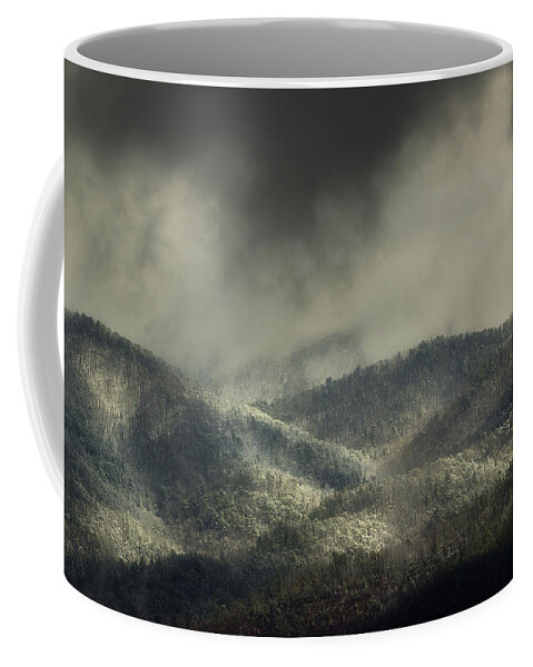 Mountains Coffee Mug featuring the photograph Winters Dance by Mike Eingle