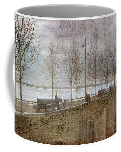 Winter Coffee Mug featuring the digital art Winters Edge by Nicky Jameson