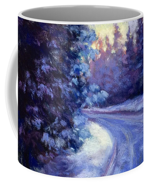 Winter's Exodus Coffee Mug featuring the painting Winter's Exodus by Susan Jenkins
