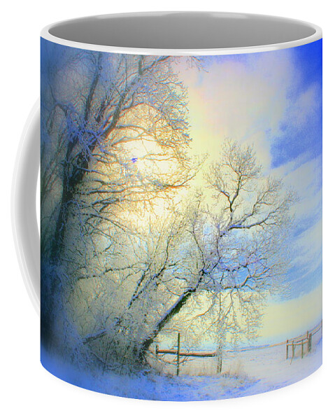 Snowy Sunday Coffee Mug featuring the photograph Winters Pretty Presents by Julie Lueders 