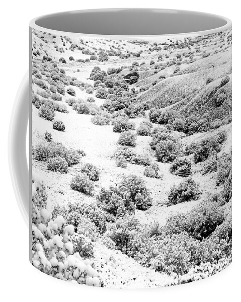 Landscapes Coffee Mug featuring the photograph Wintry Day in the High Mountain Desert by Mary Lee Dereske