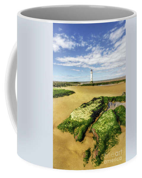 Lighthouse Coffee Mug featuring the photograph Wirral Lighthouse by Ian Mitchell