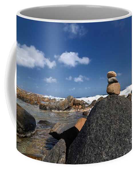 Aruba Coffee Mug featuring the photograph Wishing Rocks Aruba by Amy Cicconi