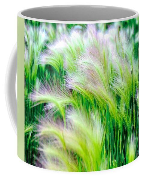 Green Coffee Mug featuring the photograph Wispy Green by Richard Gehlbach