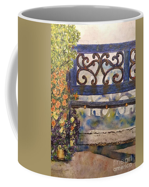 Wrought Iron Coffee Mug featuring the painting Won't You Join Me? by Lisa Debaets