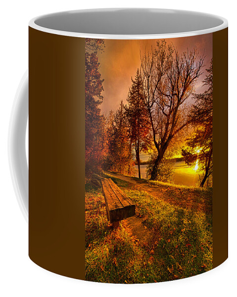 Bench Coffee Mug featuring the photograph Won't You Please Come Home by Phil Koch
