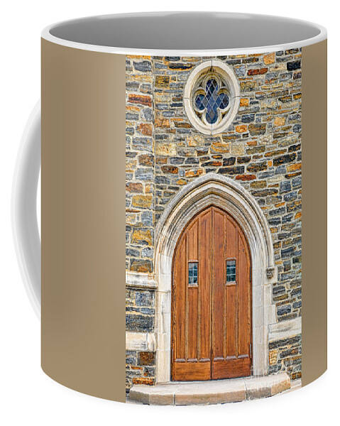 Door Coffee Mug featuring the photograph Wooden Doors by Sharon McConnell