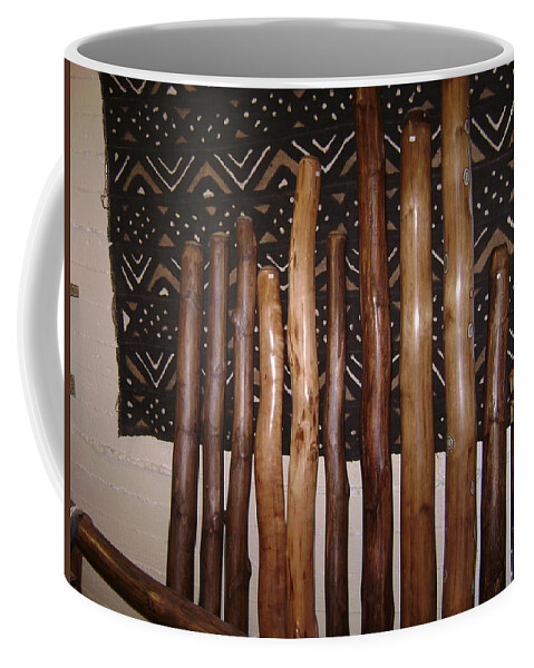 Wood Coffee Mug featuring the photograph Wooden Musical Instruments by Moshe Harboun