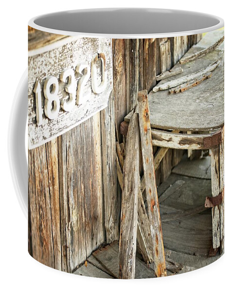 Wooden Coffee Mug featuring the photograph Wooden Porch Box by Valerie Cason