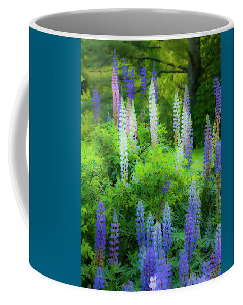 Lupines Coffee Mug featuring the photograph Woodland Fantasy by Jeff Cooper