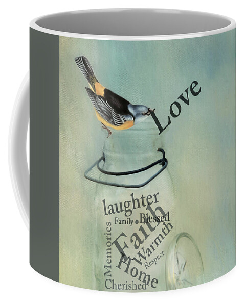 Bird Coffee Mug featuring the photograph Love by Robin-Lee Vieira