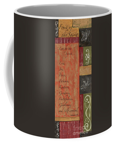 Bible Coffee Mug featuring the painting Words To Live By, Fruit of the Spirit by Debbie DeWitt