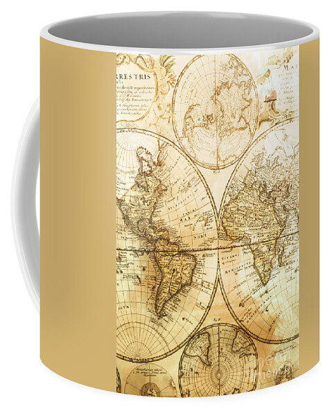 Map Coffee Mug featuring the photograph World of old by Jorgo Photography
