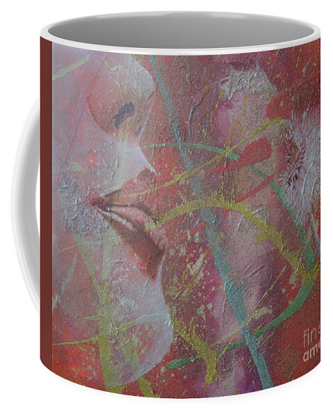Abstract Coffee Mug featuring the painting World Peace by Stuart Engel