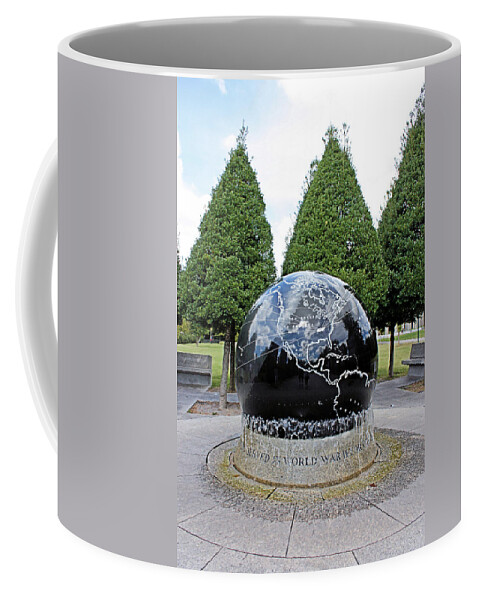 Globe Coffee Mug featuring the photograph World War II Globe Bicentennial Tennessee by Kristin Elmquist