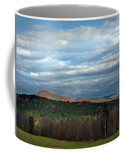 Mountain Coffee Mug featuring the photograph Wrights Mountain in Bradford Vermont by Nancy Griswold