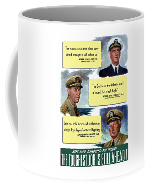WW2 US Navy Admirals Coffee Mug by War Is Hell Store - Pixels Merch