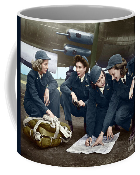 1941 Coffee Mug featuring the photograph Wwii Female Pilots by Granger