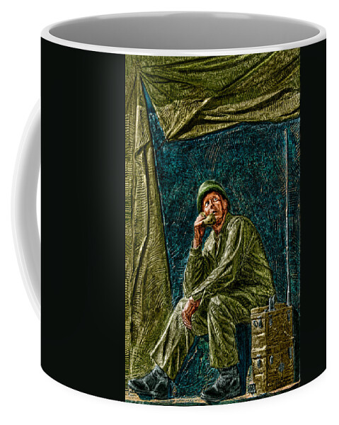 National Wwii Memorial Coffee Mug featuring the photograph WWII Radioman by Christopher Holmes