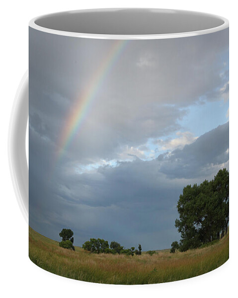 Rainbows Coffee Mug featuring the photograph Wyoming Rainbow by Diane Bohna