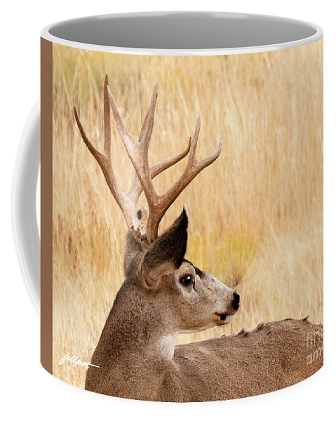 Buck Mule Deer Coffee Mug featuring the photograph Wyoming Wildlife by Bon and Jim Fillpot