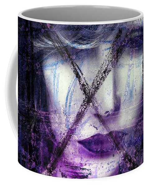 Woman Coffee Mug featuring the digital art X-woman by Gabi Hampe
