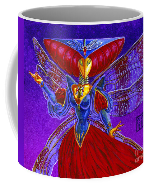 Magic The Gathering Coffee Mug featuring the painting Xira Arien by Melissa A Benson