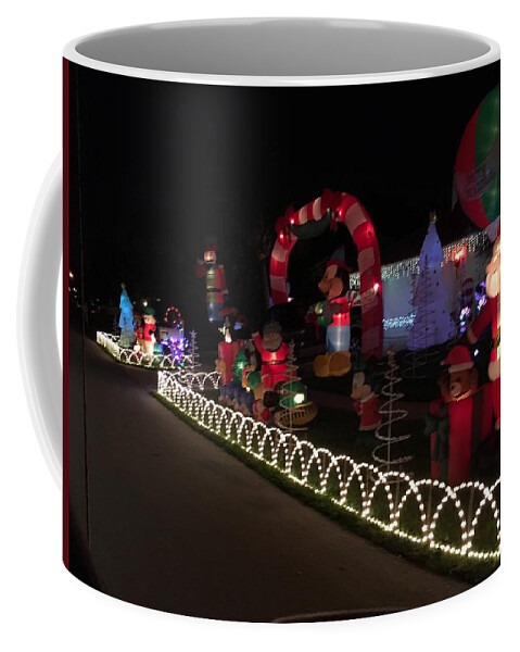 Christmas Decorations Coffee Mug featuring the photograph Xmas '16 by Val Oconnor