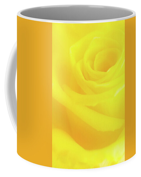 Yellow Coffee Mug featuring the photograph Yello Rose by Andy Myatt