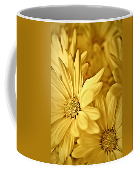 Daisies Coffee Mug featuring the photograph Yellow Daisies by Onyonet Photo studios