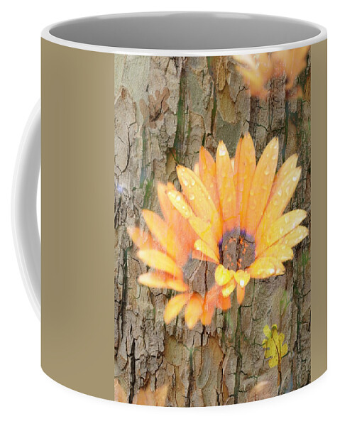 Flower Coffee Mug featuring the photograph Yellow Flower Bark by Amanda Eberly
