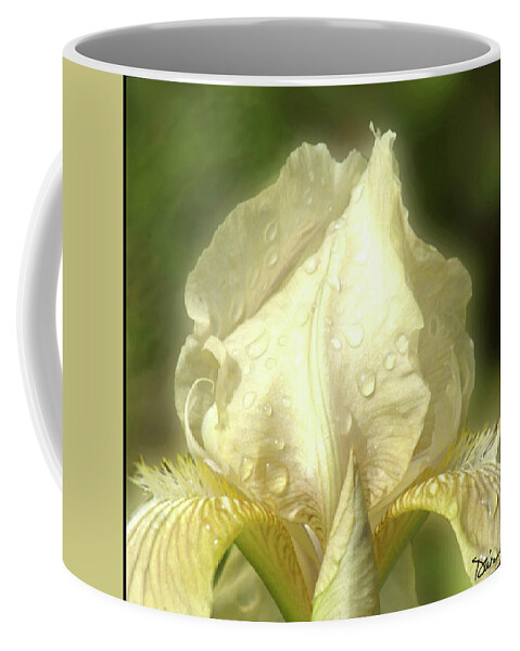 Iris Coffee Mug featuring the photograph Yellow Queen by Peggy Dietz