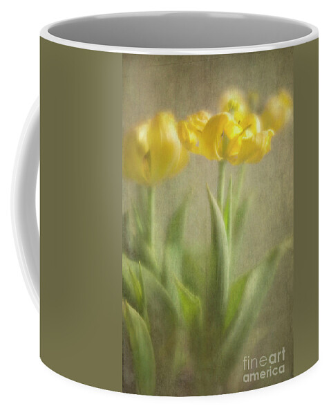 Yellow Tulips Coffee Mug featuring the photograph Yellow Tulips by Elena Nosyreva